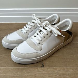 Burberry Leather Suede and Check Sneakers Men’s 46